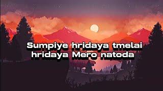 Sumpiye hridaya tmelai - hridaya Mero natoda (lyrics) new lyrics song #lyrics #nepalisong