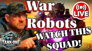 War Robots ( LIVE ) Tank One WR GAMEPLAY and INSANE Squadding
