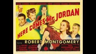 Robert Montgomery, Claude Rains & Edward Everett Horton in "Here Comes Mr. Jordan" (1941)