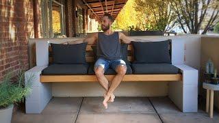 Cinder Block Bench