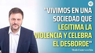 Leandro Santoro analizó la represión y los incidentes que se dieron en la puerta del Congreso