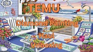 Temu Diamond Painting Haul - Unboxing - Diamond Art