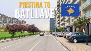 Driving in Kosovo  from the capital Pristina to Batllavë in October 2024