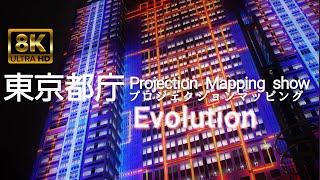 東京都庁【8K60p】プロジェクションマッピング Tokyo Metropolitan Government Projection Mapping