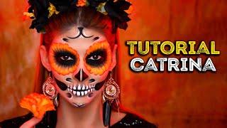 TUTORIAL DE MAQUILLAJE CATRINA PARA DIA DE MUERTOS Y HALLOWEEN