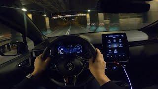 2024 Renault CLIO [1.6 E-Tech Hybrid, 145 HP] POV Night test drive CARiNIK