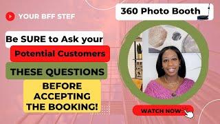 Ask These Questions BEFORE Booking Your 360 Photo Booth!!!