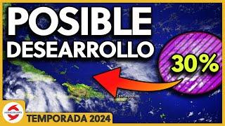 Atentos en Puerto Rico, República Dominicana y Las Bahamas. Una tormenta tropical se podría formar.