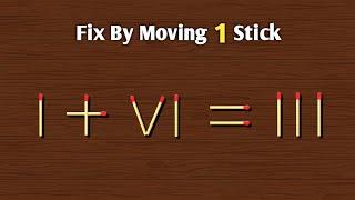 Tricky matchstick puzzle with answer | MindYourOpinion