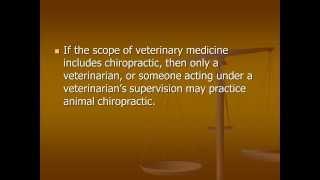 OLD - Animal Chiropractic (CE class) - Part 1