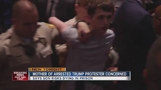 Mother of arrested Las Vegas Trump rally protester concerned