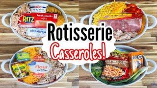 5 EASY Dinner Casseroles Using Rotisserie Chicken | Quick & TASTY Shortcut Recipes! | Julia Pacheco