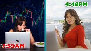 REAL Day In The Life of a Day Trader Girl