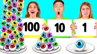 100 Schichten Nahrung Challenge | Lustige Momente von Fun Fun Challenge