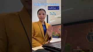 PHT training ️️my experience with indigo airline. #cabincrew #indigo #airhostess #airplane