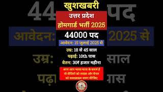 होमगार्ड भर्ती 2025 Online Apply||HomeGuard Recruitment 2025 |Vacancy 2025