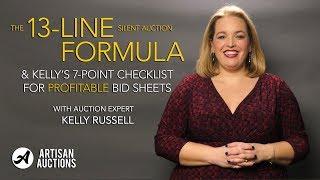 Profitable Bid Sheets | Silent Auction Tutorial