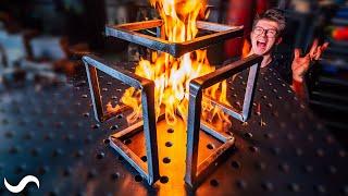 Forging an Infinity Cube from a single bar of steel!