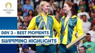 All the swimming action from day 3  | Paris 2024 highlights