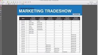 Tradeshow Staff Schedule Template (Free Download)