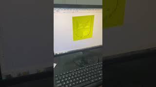 CNC effect before making 3D challenge coin and lapel pin mold