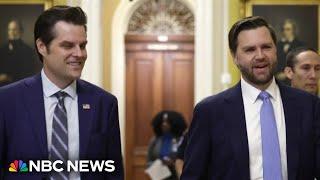 Gaetz, Vance meet with undecided GOP senators over AG selection