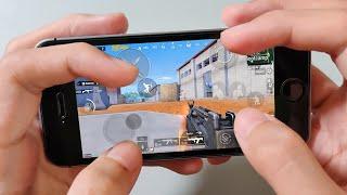 iPhone SE (2016) PUBG Mobile 4 Fingers Claw - Gameplay #82