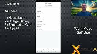04 - Mode Self Use - Solax Inverter User Settings Explained