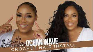 LULUTRESS OCEAN WAVE CROCHET HAIR INSTALL| LIA LAVON