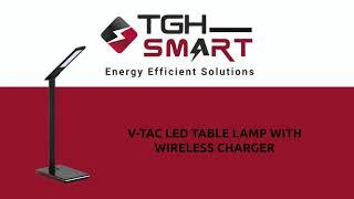 V-TAC Smart 5W LED TABLE LAMP WITH WIRELESS CHARGER