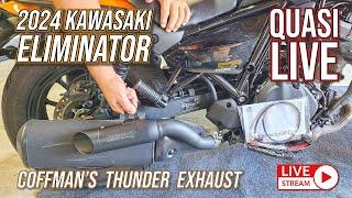 QuasiLive - Kawasaki Eliminator Coffman's Thunder exhaust install