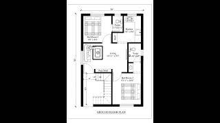 20'x30' West Facing Plan(600 sqft)