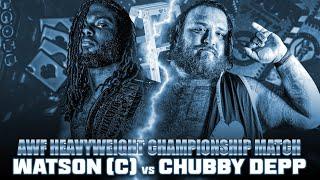 WATSON (c) vs Chubby Depp | Ladder Match |  AWF Heavyweight Championship Match