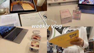 weekly productive vlog  study sessions, daily routine, movie dates, going out, unboxing