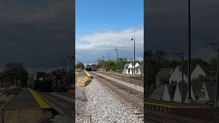 Metra 520 meets a Amtrak at Grayland