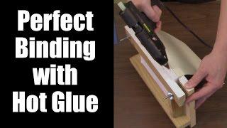 Basic DIY Bookbinding Demonstration with Hot Glue Gun