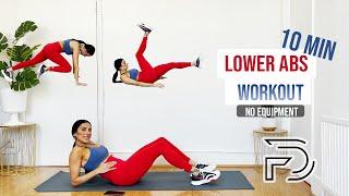 10 MIN LOWER ABS WORKOUT | NO EQUIPMENT | Fitness Dilek