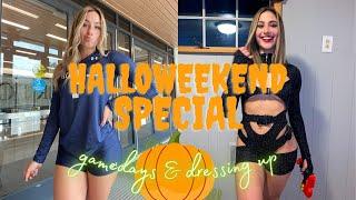 HALLOWEEKEND VLOG || gamedays & costume