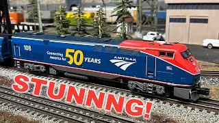 This Stunning New Amtrak 50th Anniversary Train is an Atlas O Gauge Masterpiece!