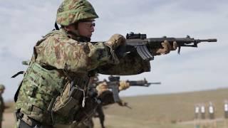 Japanese Forces conduct USMC marksmanship training with HOWA TYPE 89 & SIG P220