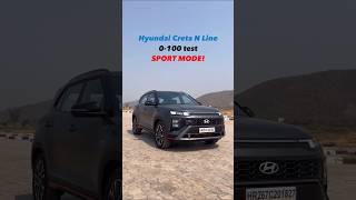 Let's see how fast the Hyundai Creta N-Line goes from 0-100kmph #hyundaicreta #nline #acceleration