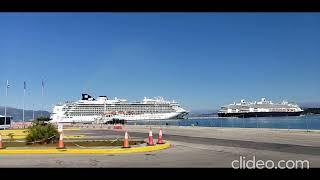 Cruise Port on Corfu Island, Greece 