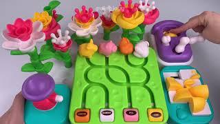 [toy asmr] Flower Big Busy Board ASMR Satisfying with Unboxing 피젯보드 No talking Review toys