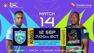 LIVE | St Lucia Kings vs St Kitts & Nevis Patriots | CPL 2024