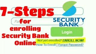 How to enroll Online Banking in Security  Bank | TutorialPh Official