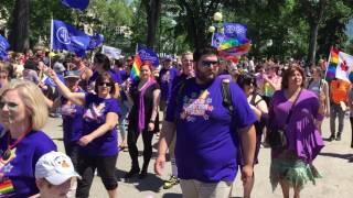 Manitoba Teachers at Pride Parade 2016