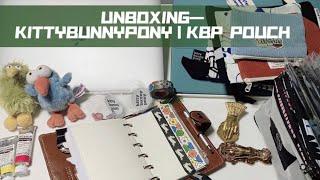 #1【kittybunnypony unboxing】키티버니포니 파우치&masking tape KBP/kbp 블로그 vlog