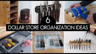 Dollar Store Organization Ideas | Tool and DIY storage for your shop, garage, or workspace!