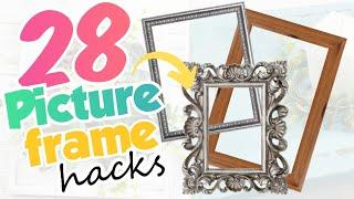 28 AMAZING Hacks Using Old Picture Frames / Upcycled Picture Frame Ideas