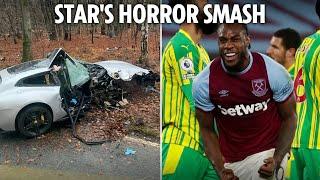 West Ham star Michail Antonio injured in horror crash in Ferrari as club reveals he's 'stable'